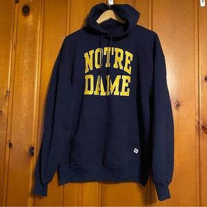 1980s University Notre Dame Russell Athletic Hoodie Made in USA